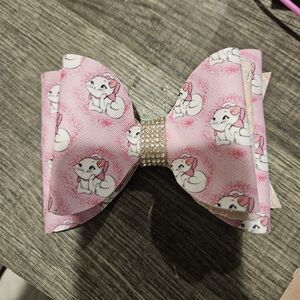 Pink Marie Print Hair Bow